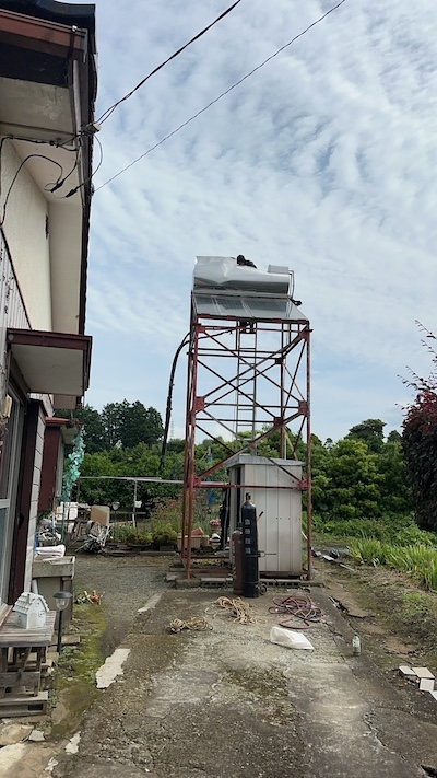 太陽光パネル付き温水器の買取処分・小田原市
